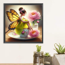 Load image into Gallery viewer, Diamond Painting - Full Round - Teacup fairy (30*30CM)
