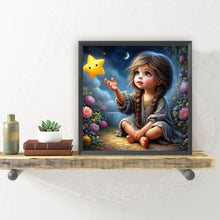 Load image into Gallery viewer, Diamond Painting - Full Round - Optimistic girl (30*30CM)
