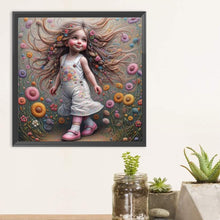 Load image into Gallery viewer, Diamond Painting - Full Round - Optimistic girl (30*30CM)
