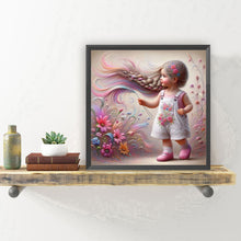 Load image into Gallery viewer, Diamond Painting - Full Round - Optimistic girl (30*30CM)
