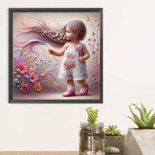 Load image into Gallery viewer, Diamond Painting - Full Round - Optimistic girl (30*30CM)
