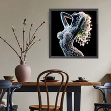 Load image into Gallery viewer, Diamond Painting - Full Round - Woman with glass flowers (40*40CM)
