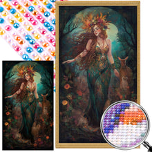 Load image into Gallery viewer, AB Diamond Painting - Full Round - Goddess of nature (40*70CM)
