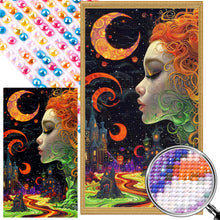 Load image into Gallery viewer, AB Diamond Painting - Full Round - Goddess under the night sky (40*70CM)
