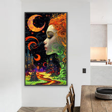 Load image into Gallery viewer, AB Diamond Painting - Full Round - Goddess under the night sky (40*70CM)
