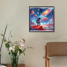 Load image into Gallery viewer, Diamond Painting - Full Round - Astronauts travel the planet (30*30CM)
