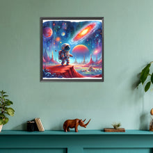 Load image into Gallery viewer, Diamond Painting - Full Round - Astronauts travel the planet (30*30CM)
