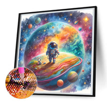 Load image into Gallery viewer, Diamond Painting - Full Round - Astronauts travel the planet (30*30CM)
