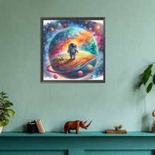 Load image into Gallery viewer, Diamond Painting - Full Round - Astronauts travel the planet (30*30CM)
