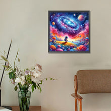 Load image into Gallery viewer, Diamond Painting - Full Round - Astronauts travel the planet (30*30CM)
