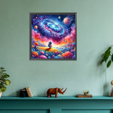 Load image into Gallery viewer, Diamond Painting - Full Round - Astronauts travel the planet (30*30CM)
