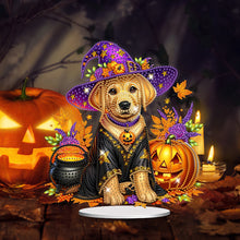 Load image into Gallery viewer, Acrylic Special Shape Halloween Pumpkin Table Top Diamond Painting Ornament Kits
