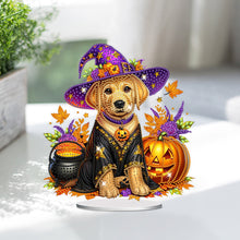 Load image into Gallery viewer, Acrylic Special Shape Halloween Pumpkin Table Top Diamond Painting Ornament Kits

