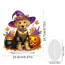 Load image into Gallery viewer, Acrylic Special Shape Halloween Pumpkin Table Top Diamond Painting Ornament Kits
