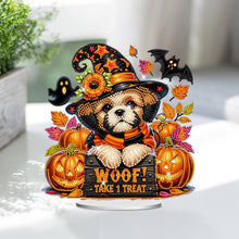 Load image into Gallery viewer, Acrylic Special Shape Halloween Pumpkin Table Top Diamond Painting Ornament Kits
