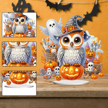 Load image into Gallery viewer, Acrylic Special Shape Halloween Pumpkin Table Top Diamond Painting Ornament Kits
