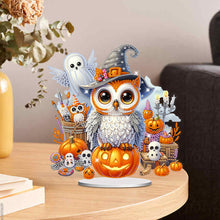 Load image into Gallery viewer, Acrylic Special Shape Halloween Pumpkin Table Top Diamond Painting Ornament Kits
