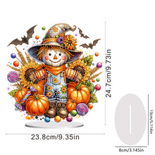 Load image into Gallery viewer, Acrylic Special Shape Halloween Pumpkin Table Top Diamond Painting Ornament Kits
