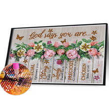 Load image into Gallery viewer, Diamond Painting - Partial Special Shaped - Flowers and butterflies English (30*40CM)
