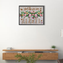 Load image into Gallery viewer, Diamond Painting - Partial Special Shaped - Flowers and butterflies English (30*40CM)
