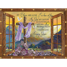 Load image into Gallery viewer, Diamond Painting - Partial Special Shaped - Cross faith English (30*40CM)
