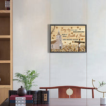 Load image into Gallery viewer, Diamond Painting - Partial Special Shaped - Cross church English (30*40CM)
