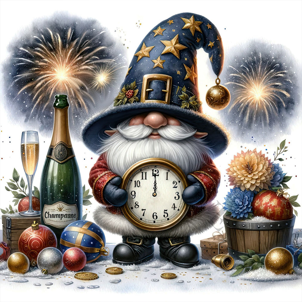 Diamond Painting - Full Round - Fireworks gnome (40*40CM)