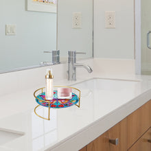 Load image into Gallery viewer, Acrylic Butterfly Diamond Painting Bathroom Tray Rhinestone Painting Vanity Tray
