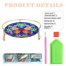 Load image into Gallery viewer, Acrylic Butterfly Diamond Painting Bathroom Tray Rhinestone Painting Vanity Tray
