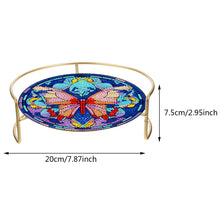 Load image into Gallery viewer, Acrylic Butterfly Diamond Painting Bathroom Tray Rhinestone Painting Vanity Tray
