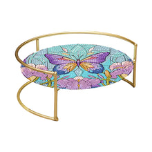 Load image into Gallery viewer, Acrylic Butterfly Diamond Painting Bathroom Tray Rhinestone Painting Vanity Tray
