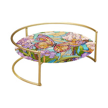 Load image into Gallery viewer, Acrylic Butterfly Diamond Painting Bathroom Tray Rhinestone Painting Vanity Tray
