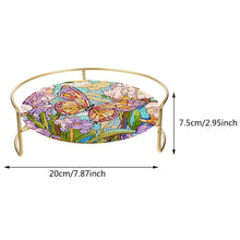 Load image into Gallery viewer, Acrylic Butterfly Diamond Painting Bathroom Tray Rhinestone Painting Vanity Tray
