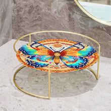 Load image into Gallery viewer, Acrylic Butterfly Diamond Painting Bathroom Tray Rhinestone Painting Vanity Tray
