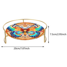 Load image into Gallery viewer, Acrylic Butterfly Diamond Painting Bathroom Tray Rhinestone Painting Vanity Tray
