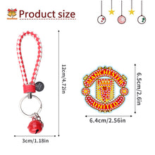 Load image into Gallery viewer, Manchester DIY Diamond Keychain Football Club Keychain (Double-sided Diamond)
