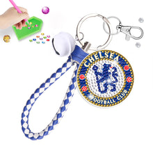 Load image into Gallery viewer, Chelsea DIY Diamond Keychain Football Club Keychain (Double-sided Diamond)
