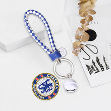 Load image into Gallery viewer, Chelsea DIY Diamond Keychain Football Club Keychain (Double-sided Diamond)
