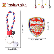 Load image into Gallery viewer, Arsenal DIY Diamond Keychain Football Club Keychain (Double-sided Diamond)
