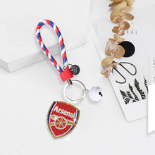 Load image into Gallery viewer, Arsenal DIY Diamond Keychain Football Club Keychain (Double-sided Diamond)
