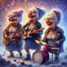 Load image into Gallery viewer, AB Diamond Painting - Full Round - Old band party (40*40CM)
