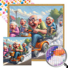 Load image into Gallery viewer, AB Diamond Painting - Full Round - Old racing car Party (40*40CM)
