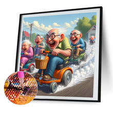 Load image into Gallery viewer, AB Diamond Painting - Full Round - Old racing car Party (40*40CM)
