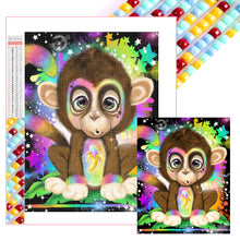 Load image into Gallery viewer, Diamond Painting - Full Square - Monkey (40*50CM)
