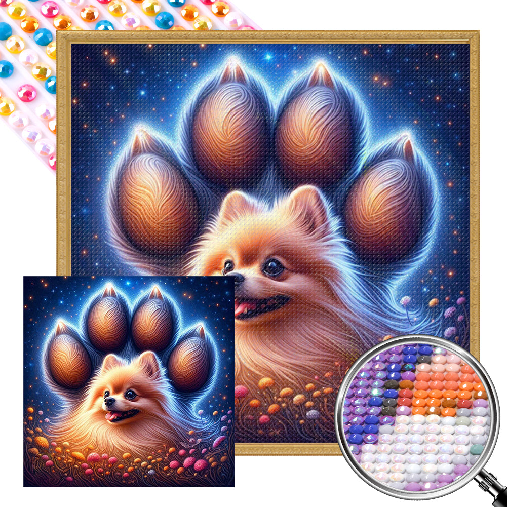 AB Diamond Painting - Full Round - Dog paw pad animal series (40*40CM)