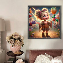 Load image into Gallery viewer, AB Diamond Painting - Full Round - Cute girl (40*40CM)
