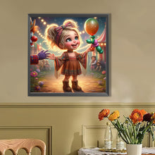 Load image into Gallery viewer, AB Diamond Painting - Full Round - Cute girl (40*40CM)
