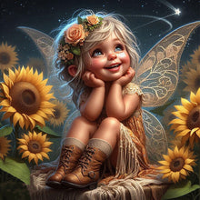 Load image into Gallery viewer, AB Diamond Painting - Full Round - Cute girl (40*40CM)
