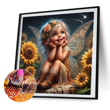 Load image into Gallery viewer, AB Diamond Painting - Full Round - Cute girl (40*40CM)

