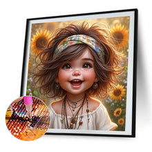 Load image into Gallery viewer, AB Diamond Painting - Full Round - Cute girl (40*40CM)
